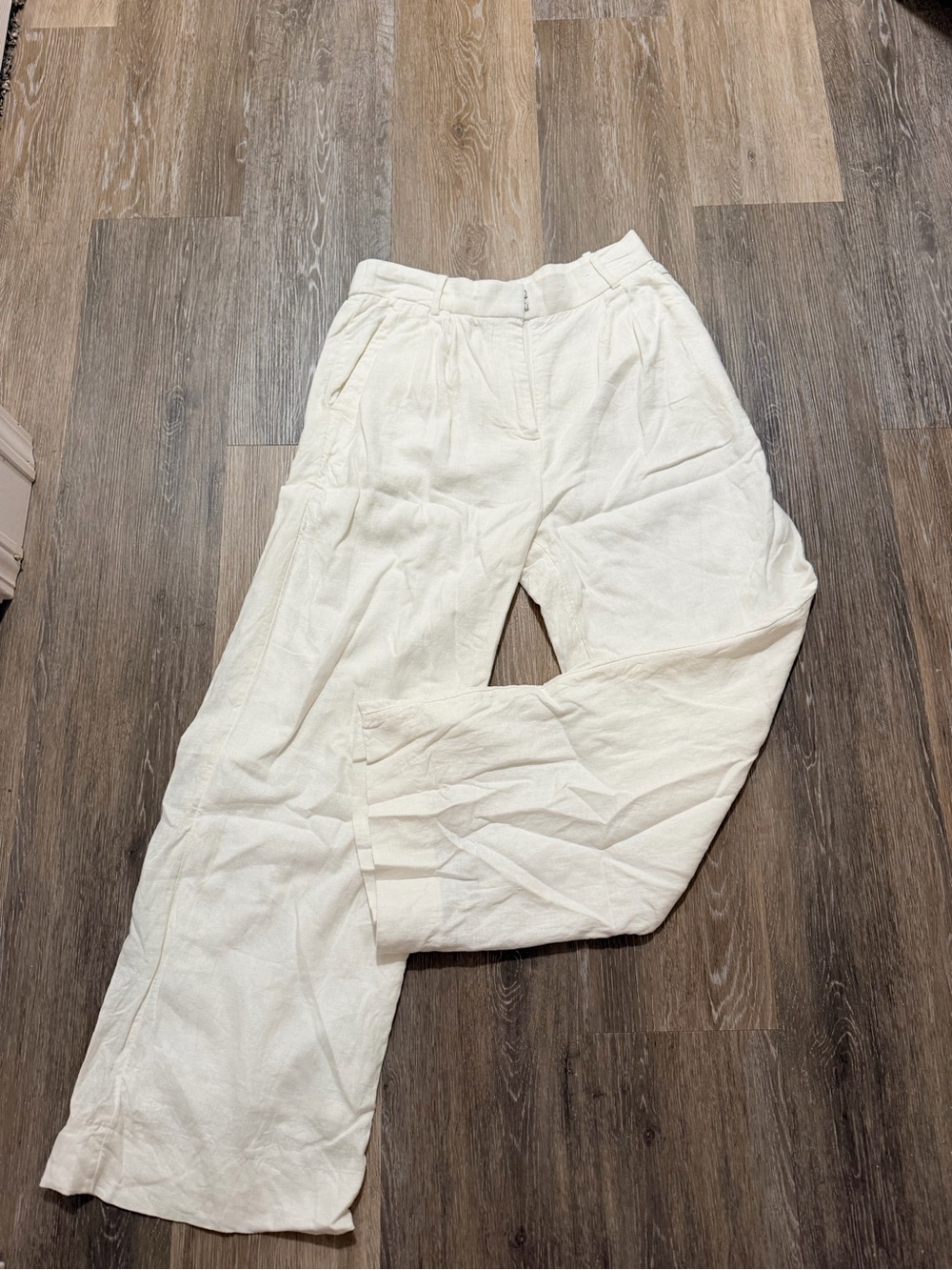 Abercrombie Sloane linen wide leg pant - Picture 2 of 5